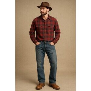 Roebuck & Co Men’s Jeans 30x32 Bootcut Medium Wash Denim Vintage Look Heritage C